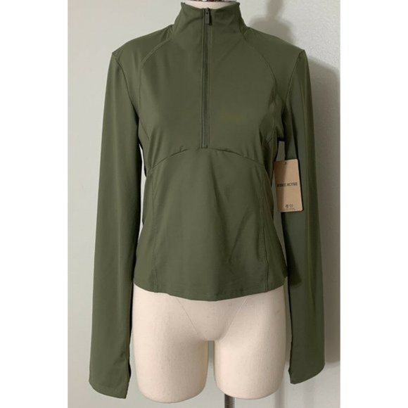 NWT Victoria's Secret Pink Active 1/4 Zip Pull Over | Large - Picture 1 of 12